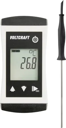 VOLTCRAFT PTM 100 + TPT-201 Temperatur-Messgerät -200 - 450°C Fühler-Typ Pt1000 IP65