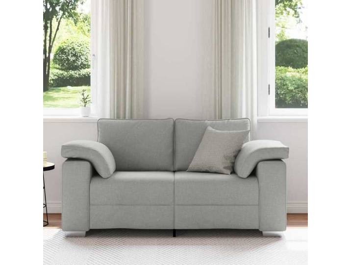 BEL-ACHAT* Canapé relax - Modèle droit - position fixe - Sofa Gris nuage 160x77x82 cm tissu Prom62077799