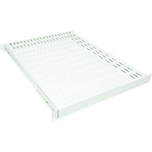 LogiLink Netzwerkschrank-Fachboden SF1H15G, 100 cm Einbautiefe, 19 Zoll, 1 HE, bis 100 kg, lichtgrau