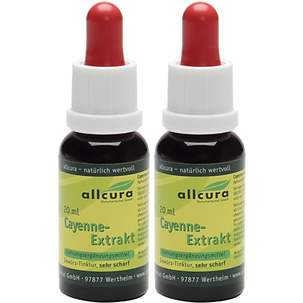 Cayenne Extrakt sehr scharf 2x 2x20 ml Flüssigkeit