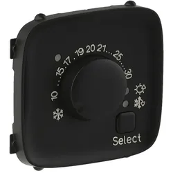 Legrand 755318 Valena Allure elektronisches Raumthermostat Farbe: Schwarz