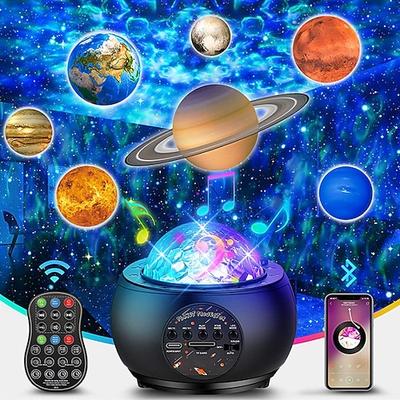Luminous10 Planeten Licht Galaxie Bild Raum LED Galaxie Projektor Licht Musik Nebelprojektor Multifunktionale Planet Sternenlicht für Wohnzimmer Decke Nachtlicht