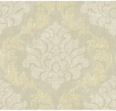 Seabrook Designs Balian Damask Unpasted Wallpaper