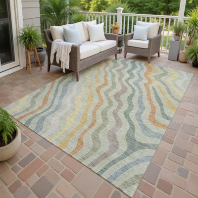 Addison Rugs Machine Washable Indoor/ Outdoor Modern Eureka Chantille Rug