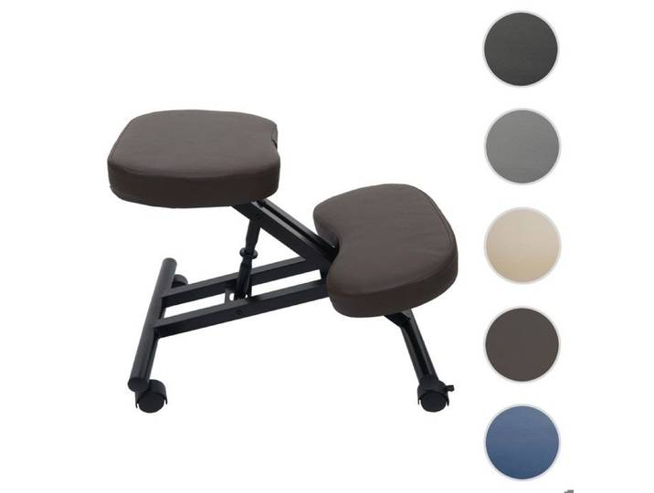 Chaise à genoux HWC-E10 marron foncé