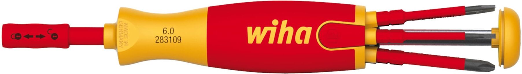 Wiha Magazin-Bithalter LiftUp mit 6 slimBits 2831-09020 (38610)