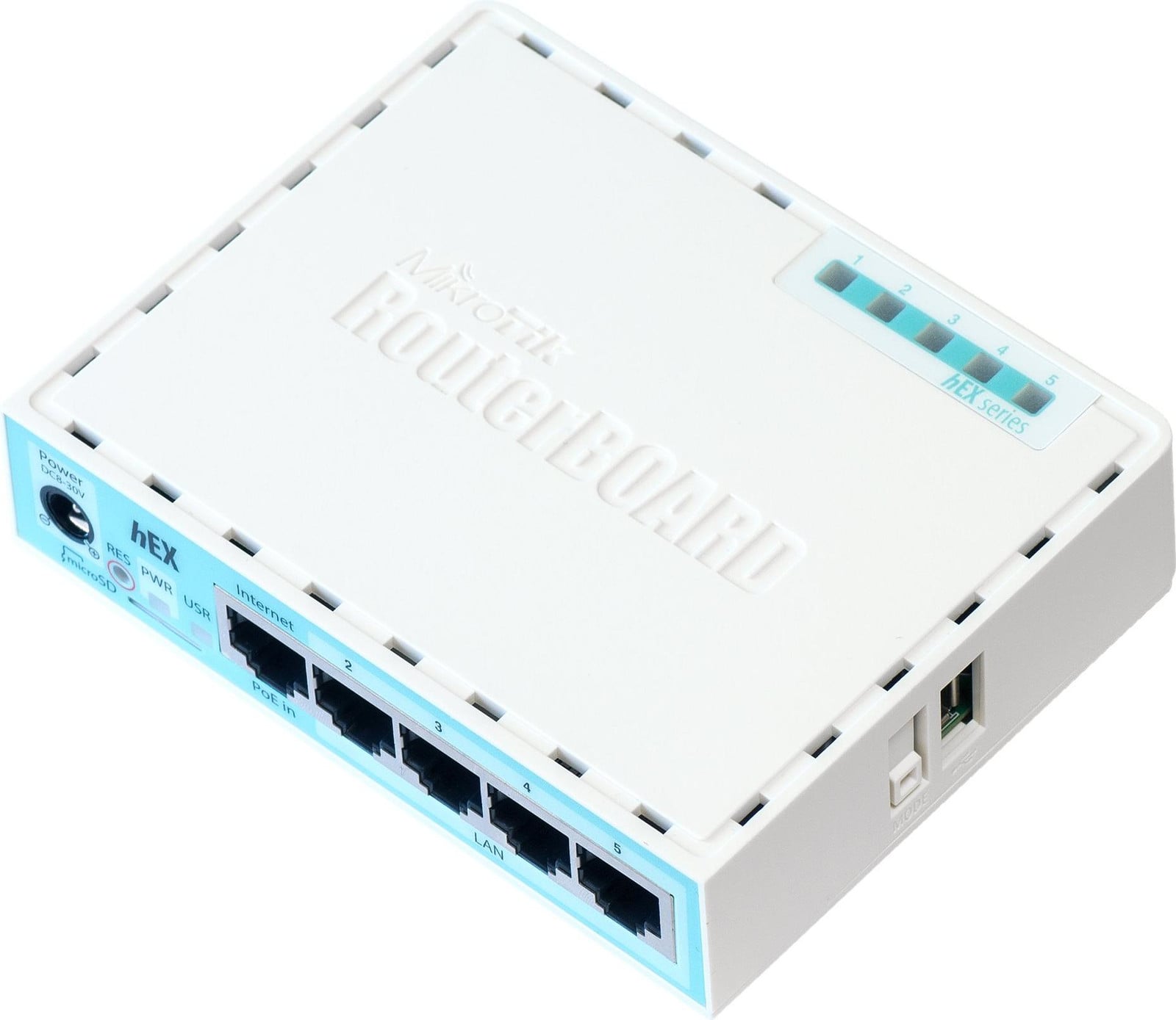 MikroTik RB750GR3 Wired Router Gigabit Ethernet - Wit