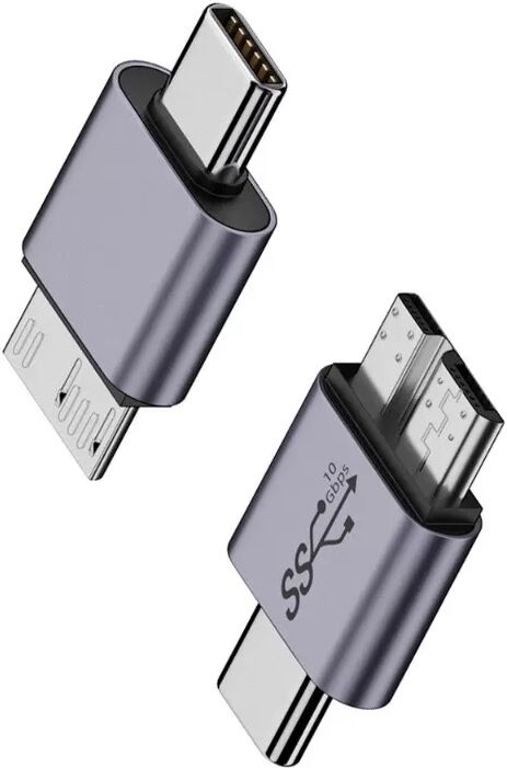INF 2er-Pack USB Typ-C Stecker auf Micro B Stecker Adapter - Aluminiumlegierung Konverter