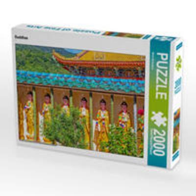 CALVENDO Puzzle Buddhas | 2000 Teile Lege-Größe 90x67cm Foto-Puzzle für glückliche Stunden