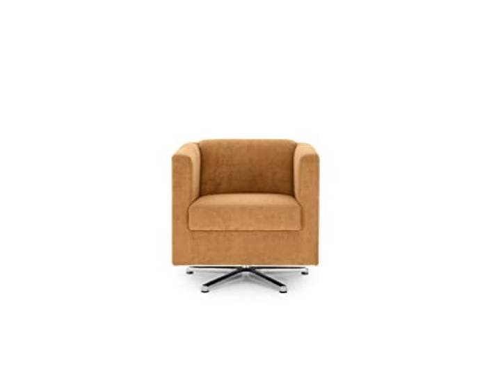 LOOKS by Wolfgang Joop Looks I Designer Sessel mit Federkern, Holzwerkstoff, orange (pfirsich), 72x71x75 cm