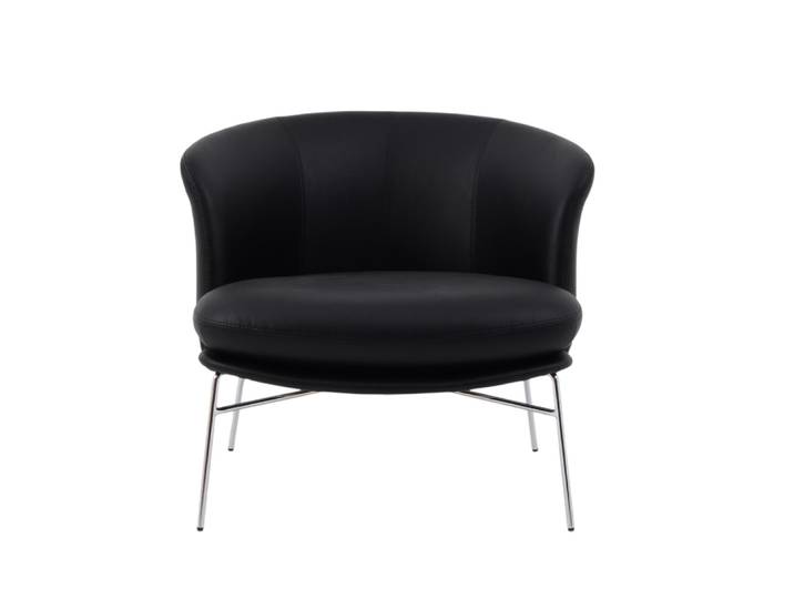 Fauteuil noir imtation cuir