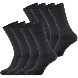 NUR DIE Herren Freizeitsocken Bambus Komfortbund 8er Pack