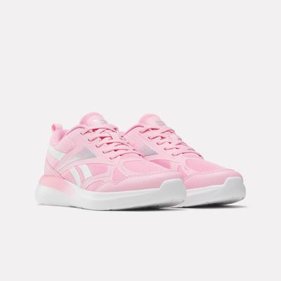 Laufschuh REEBOK "RUSH RUNNER 6.0", Kinder, Gr. 38, expressive pink, ftwr weiß, Synthetik, Textil, Schuhe Laufschuh, für Jugendliche