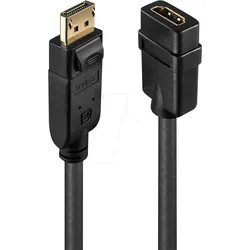 LINDY 41005 - DisplayPort Adapter, DP Stecker auf HDMI Buchse