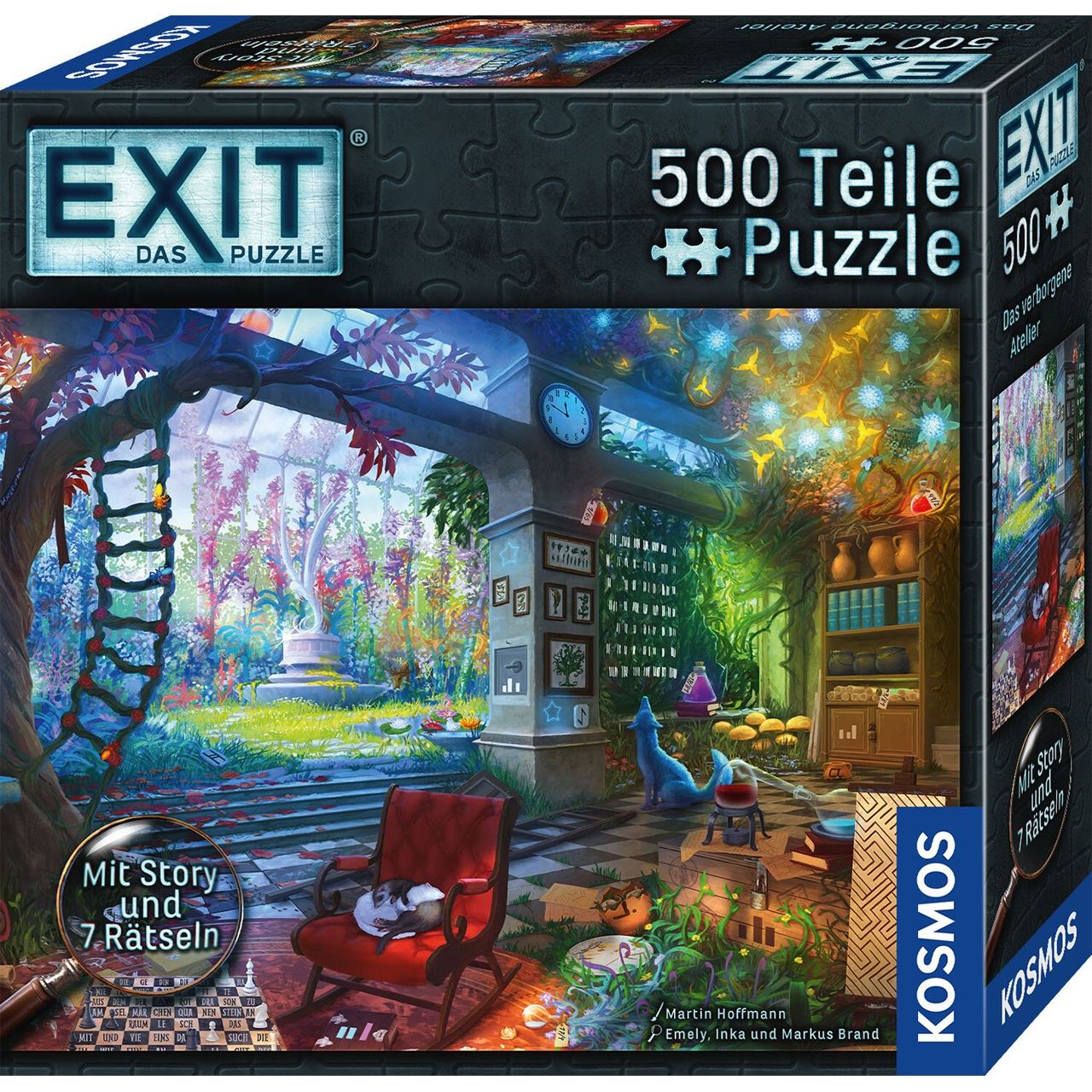 Kosmos EXIT - Das Puzzle: Das verborgene Atelier (500 Teile)
