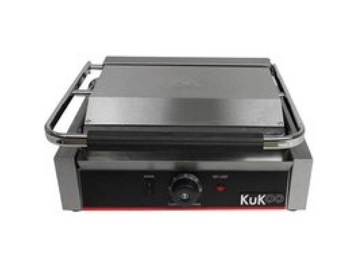 Grill à Panini - KuKoo - 2 2kW - Plaques Rainurées - Nettoyage Facile - Idéal Restauration