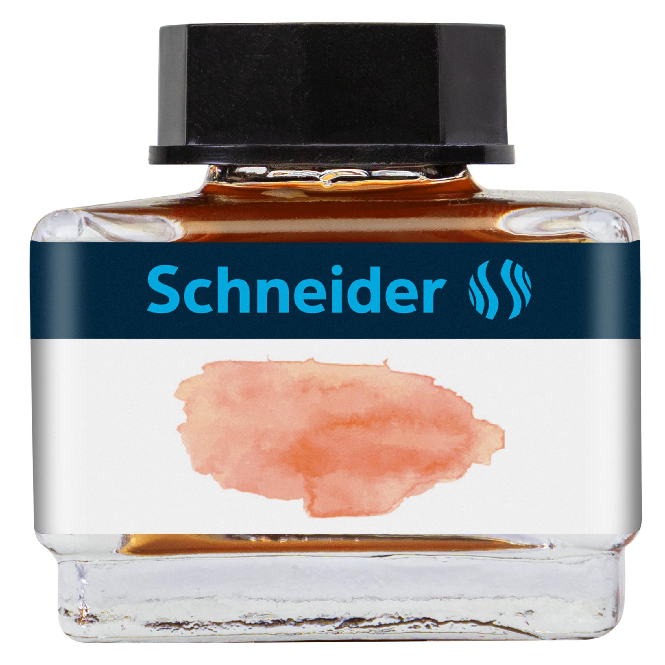 Schneider Tintenglas 15ml Pastell apricot (Orange, 1 Stk.) (6936)