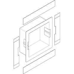 Hansgrohe Wandnische set XtraStoris 300x300x140 94422000