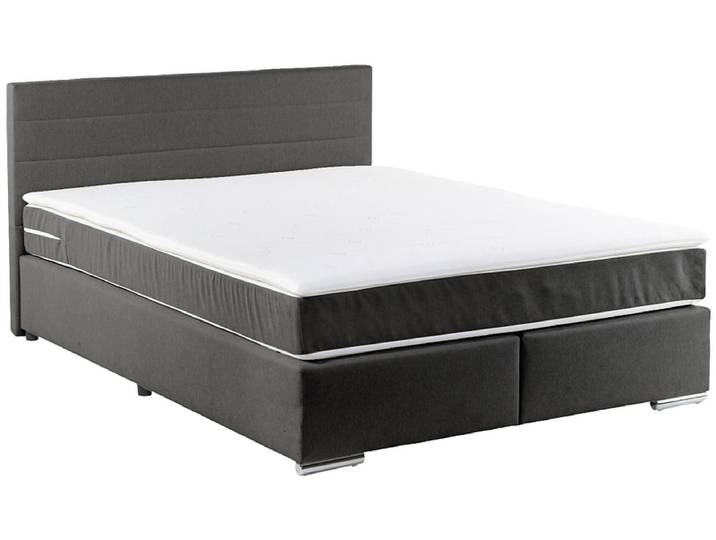 Boxspringbett SORCHA schwarz 160x200cm fest