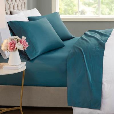 Jla Home/Bed Blissful Sheet Set, Queen, Teal
