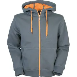 James & Nicholson  Herren Bonding Jacke Doubleface Jacket, carbon/orange, S