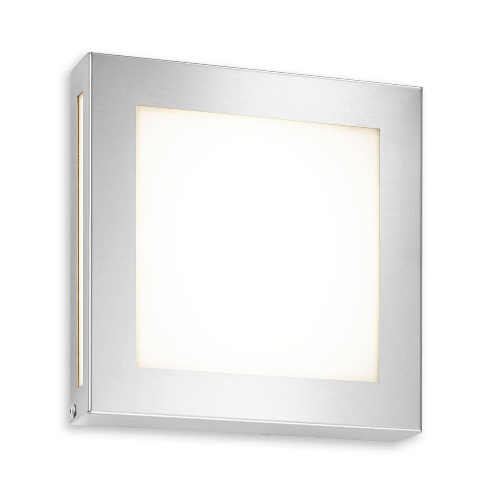 CMD LEGENDO Modern LED Buitenwandlamp Grijs/Zilver van Aluminium en Roestvrij Staal