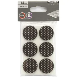 WAGNER® design yourself EH 0128 Anti-Rutsch-Pads Stoff Ø 2,8 cm, 12 St.