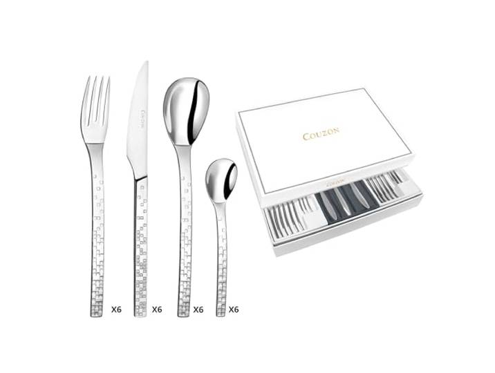 Couzon Pix'Elle 3D Besteckset, 24-teilig, in Geschenkbox