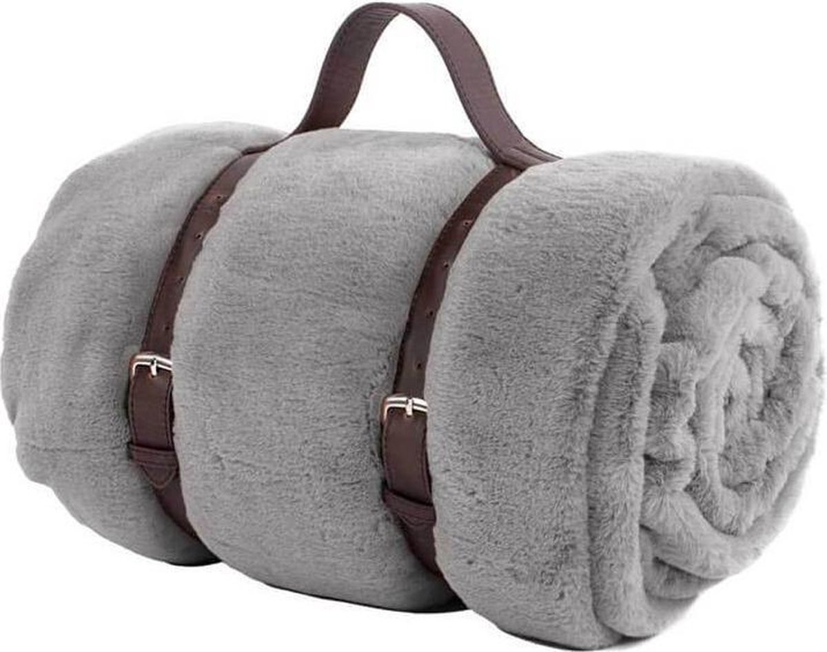 Tiseco Plaid Soft Grijs voor volwassenen