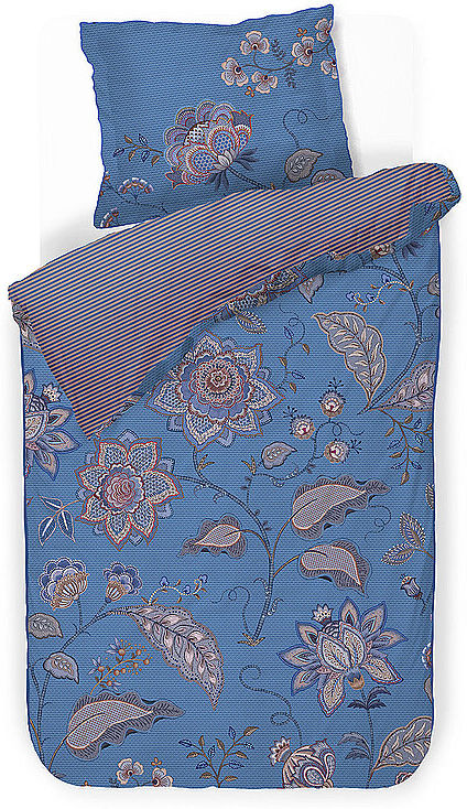 PIP STUDIO Perkal Bettwäsche MUMBAI NIGHT 70x90cm/140x200cm Blau blau EG