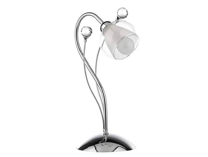 onli Lampe de table moderne en métal chromé brillant et cristal\, chrome