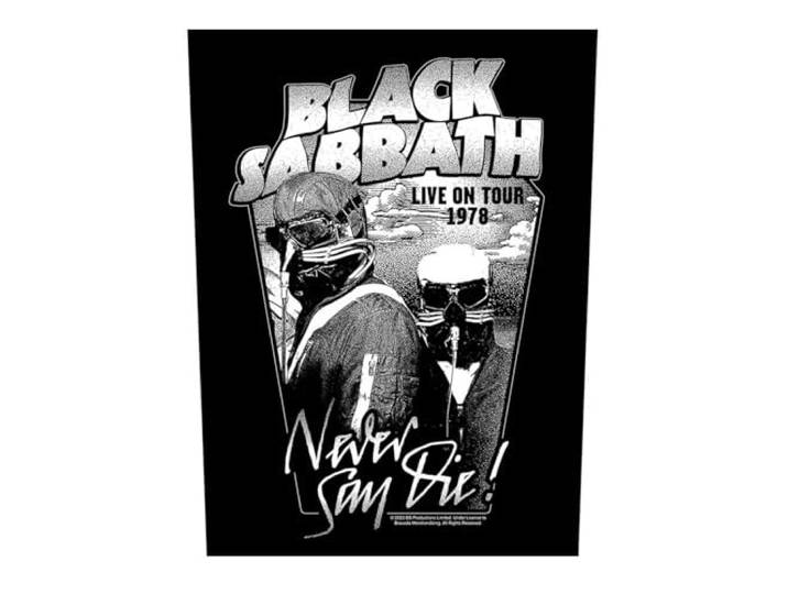 Black Sabbath Zeg nooit Die Back Patch