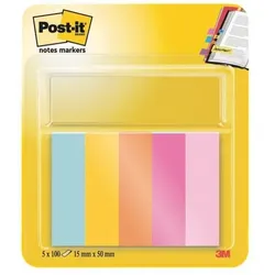 Post-it Notes Markers Haftmarker 15 x 50 mm »Beachside Collection«, 5 Stück türkis, 1.5x5 cm