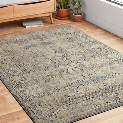 Alexander Home Alexander Carissa Home Vintage Stone Medallion Distressed Rug