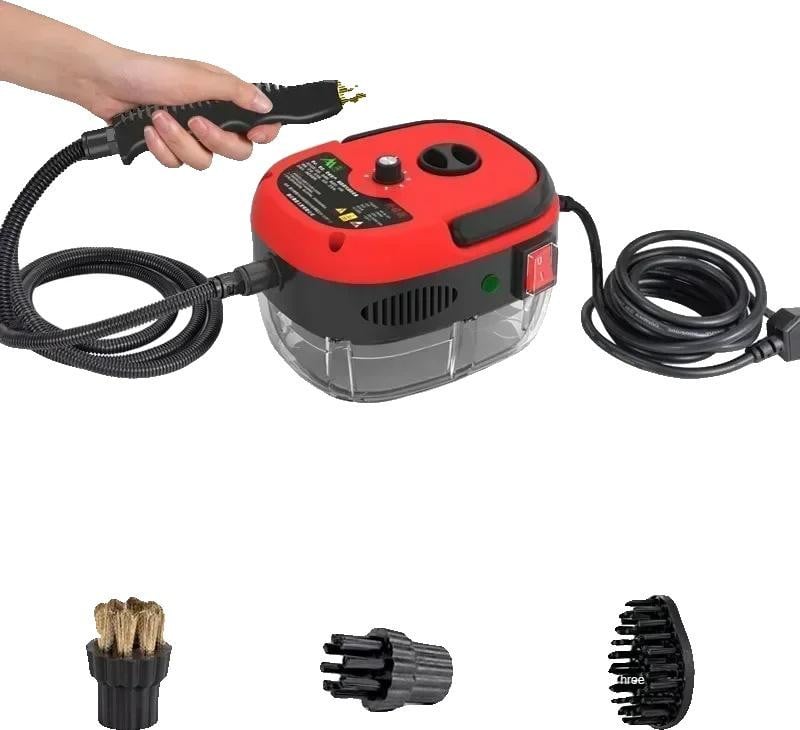 Handheld stoomreiniger met hoge temperatuur, rood