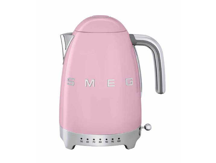 SMEG 50 s Retro Style Wasserkocher mit Temperatureinstellung pink'