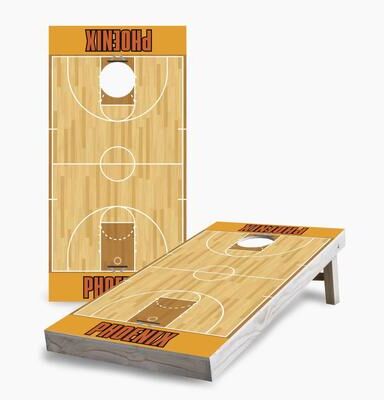 Skip's Garage Phoenix Suns Regulation 2x4 Cornhole Game Set