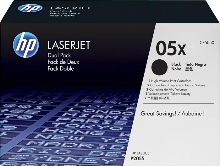 HP Toner für LaserJet P2055, schwarz HC, Doppelpack