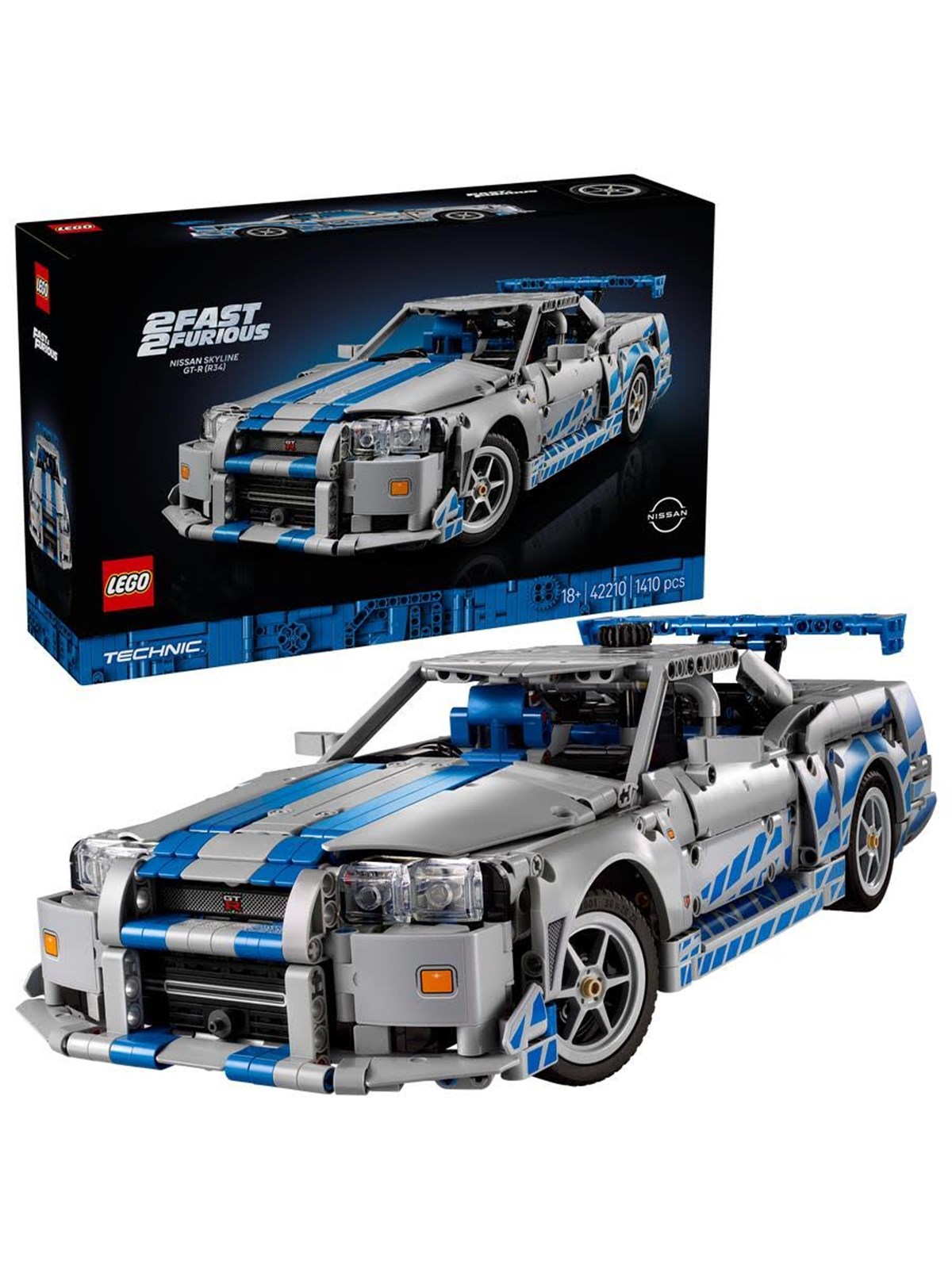 LEGO Technic 42210 2 Fast 2 Furious Nissan Skyline GT-R (R34) Flitzer
