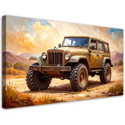 LEINWANDBILD Geländewagen 120x60cm