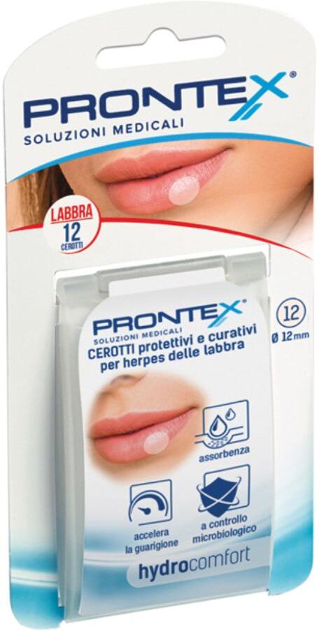 SAFETY SpA Prontex Hydrocomfort Herpes Cerotti Protettivi e Curativi, 12 Pezzi
