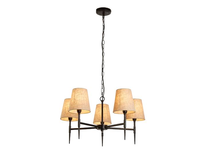 Plafonnier Gothic 66 x 34 x 66cm Noir/Noir Lin E14