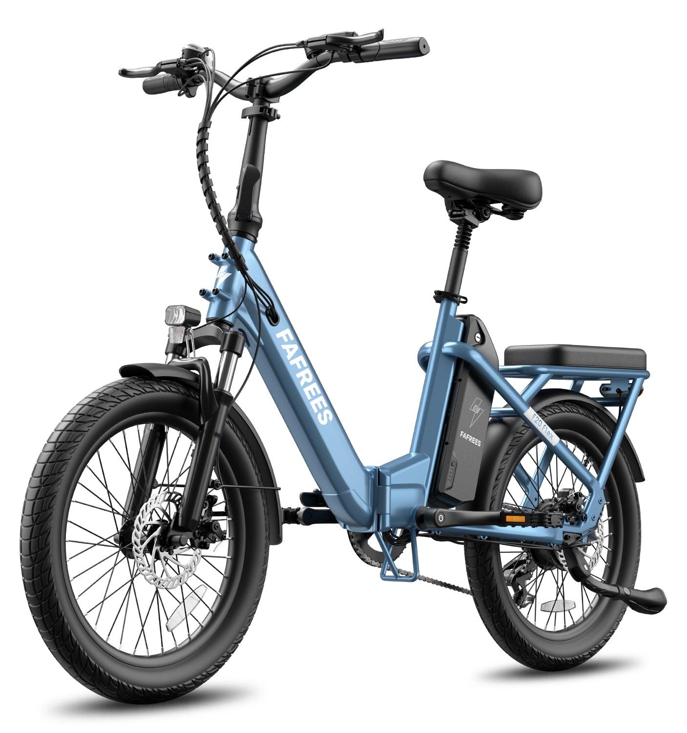 FAFREES F20 Flex E-Bike Klapprad - Motor 250W Akku 36V25Ah 95KM - Grau Blau