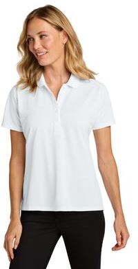 Port Authority LK240 Women's Wearever Performance Pique Polo Shirt in White size 6XL   Polyester