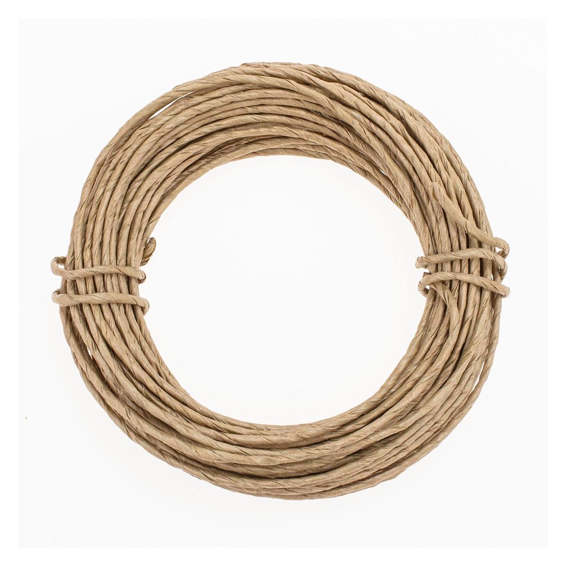 Magni GLOREX 6 1280 214 - Papierdraht, 2 mm, Länge 10 m, natur, zum Basteln und Binden von Gestecken und K (10 m) (32834341)