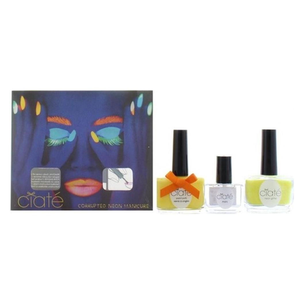Ciaté London Ciate Corrupted Neon Manicure Megaphone Big Yellow Taxi Glitter Nagellack Set (Gelb, Orange, Schwarz) (48629455)
