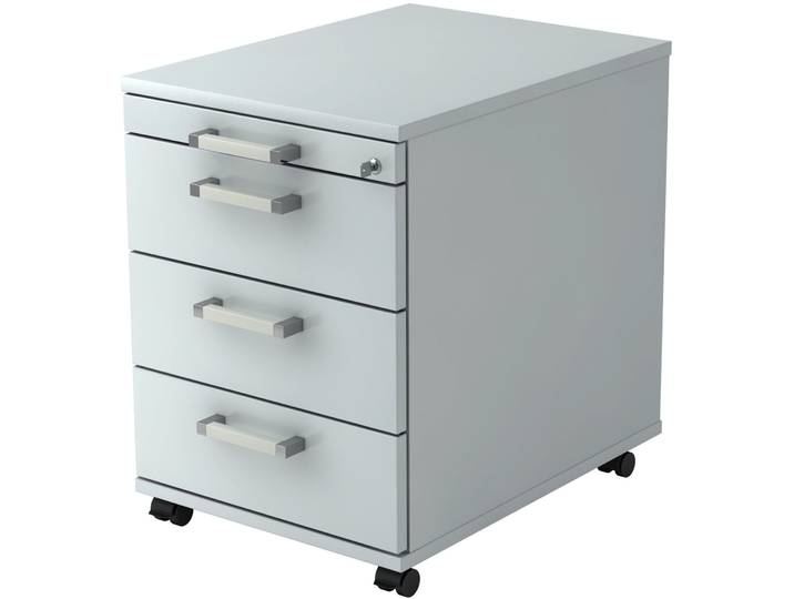 Rollcontainer Office grau Holzwerkstoff B 42.8 H 59 cm