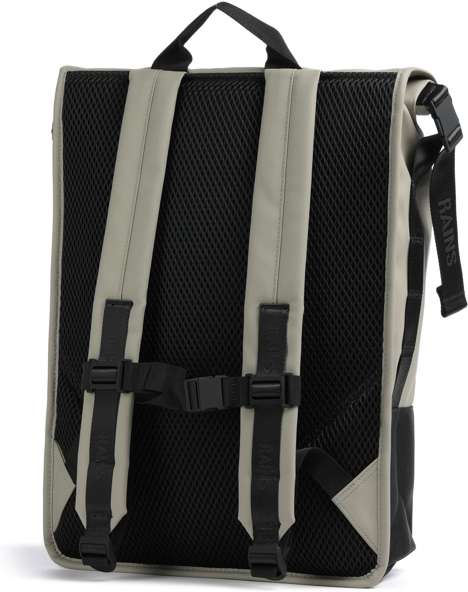 Rains Trail Rolltop Rucksack, grau
