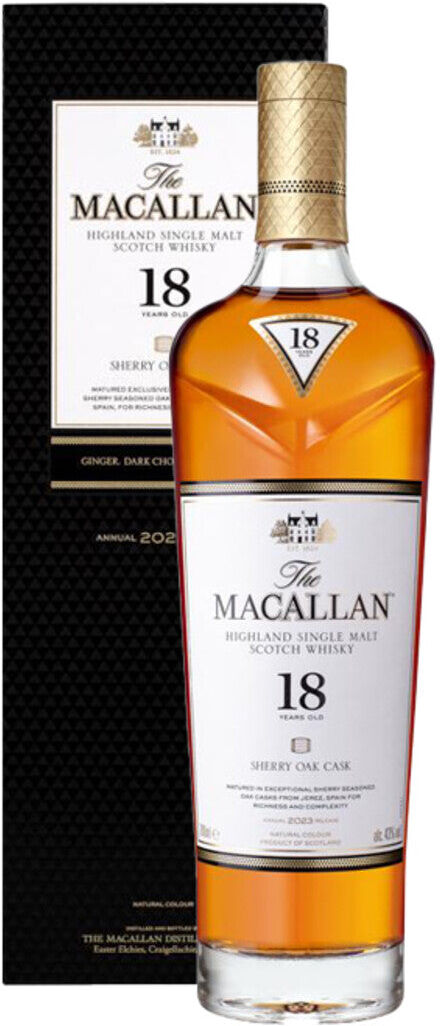 Macallan Whisky Single Malt Sherry Cask 18 Anni