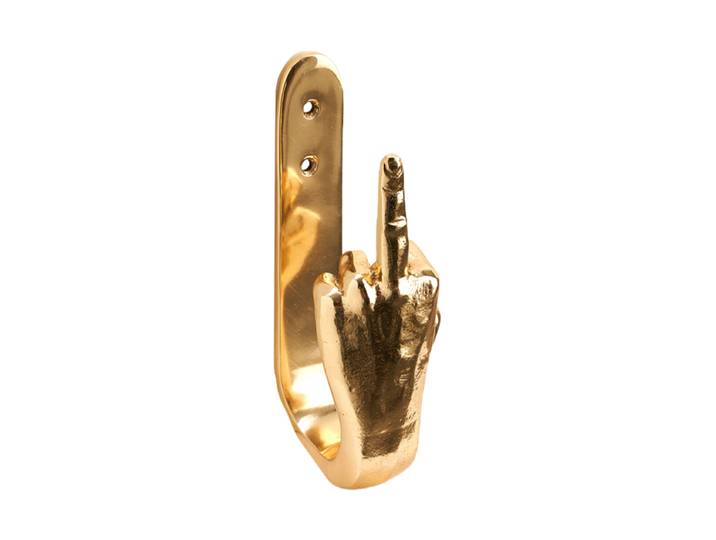Design Wandhaken „F-you“ Gold Pols Potten